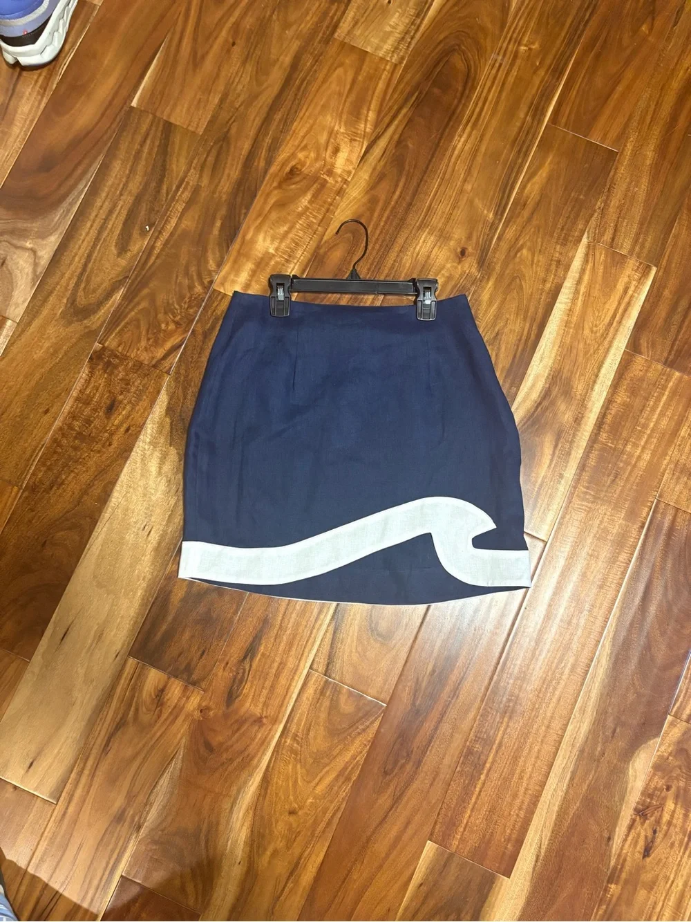 Staud Leandro Skirt New With Tags Size 6 Navy and White - Picture 4 of 7
